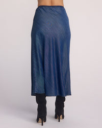Bella Dahl Bias Skirt w/ Tie in Moonlit Wash