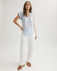 Bella Dahl Cap Sleeve Pullover in Perennial Blue