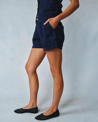 Bella Dahl Double Pleat Short in Italian Navy