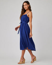 Bella Dahl Flowy Cami Maxi Dress in Navy Coast