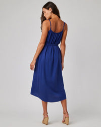 Bella Dahl Flowy Cami Maxi Dress in Navy Coast