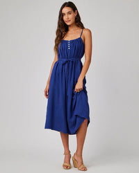 Bella Dahl Flowy Cami Maxi Dress in Navy Coast