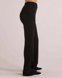 Bella Dahl Jordyn Pintuck Ponte Pant in Black
