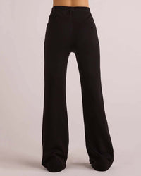 Bella Dahl Jordyn Pintuck Ponte Pant in Black