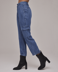 Bella Dahl Londyn Cargo Trouser in Vintage Streaky Wash