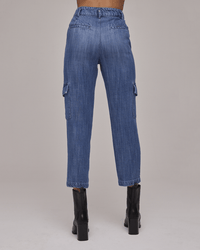 Bella Dahl Londyn Cargo Trouser in Vintage Streaky Wash