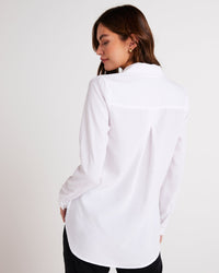Bella Dahl Long Sleeve Pullover Tunic in White