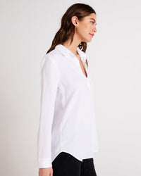 Bella Dahl Long Sleeve Pullover Tunic in White