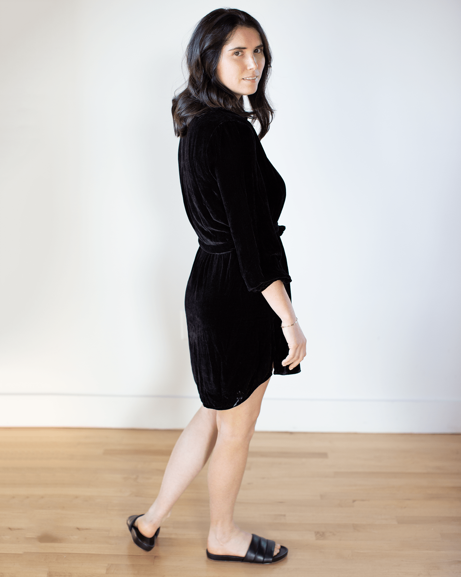 Bella Dahl Long Sleeve Tunic Dress in Black