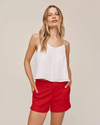 Bella Dahl Pintuck Camisole in White 1 - Bliss Boutiques