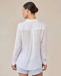 Bella Dahl Pocket Button Down in White