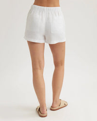 Bella Dahl Pocket Shorts in White