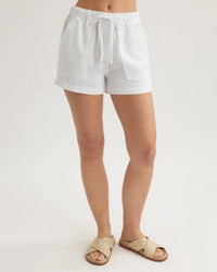 Bella Dahl Pocket Shorts in White
