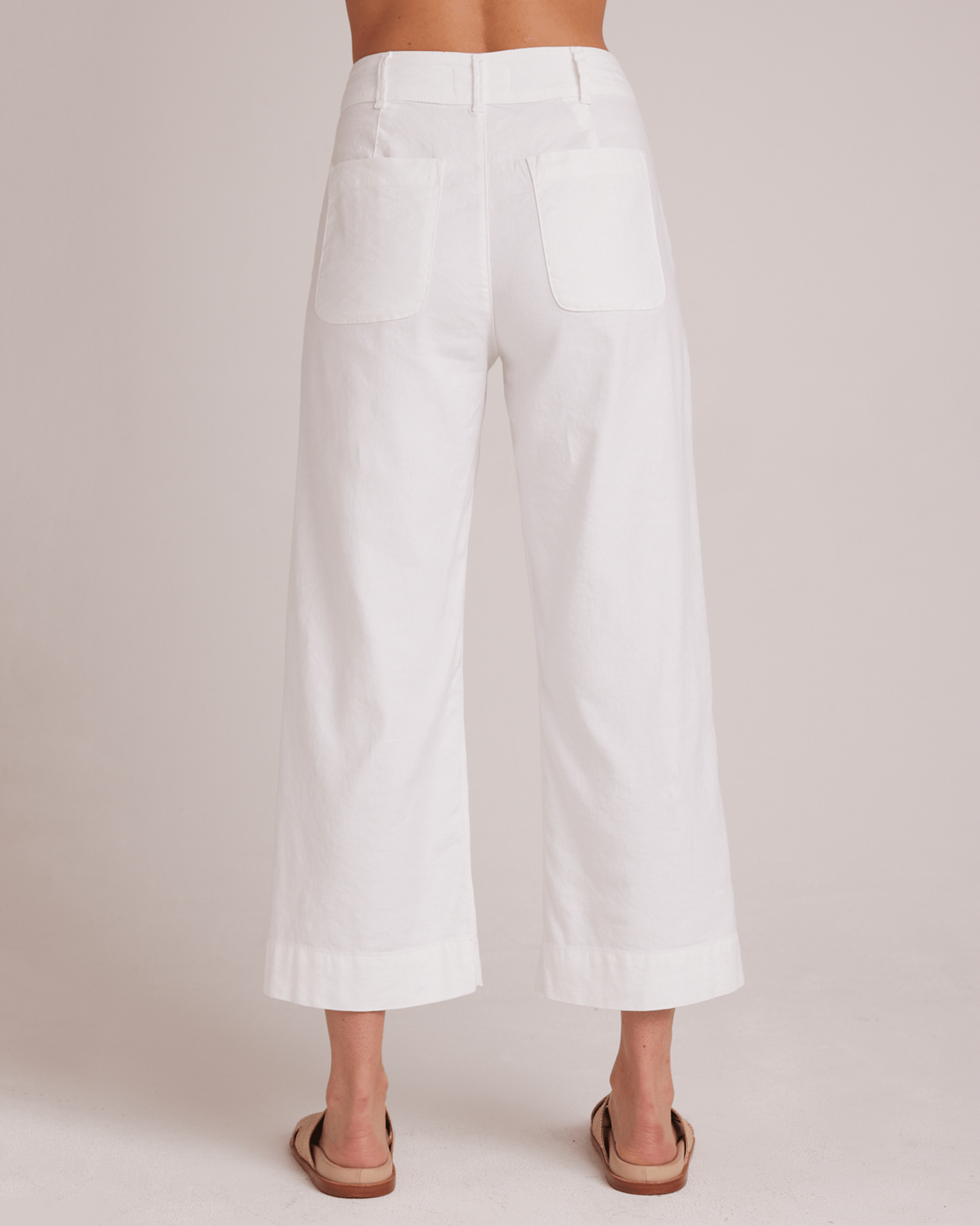 Bella Dahl Saige Wide Leg Crop in White