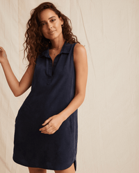 Bella Dahl Sleeveless A - Line Dress in Vintage Black 1 - Bliss Boutiques