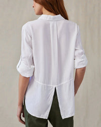 Bella Dahl Clothing Split Back Button Down in White