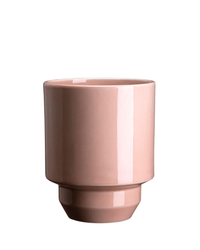 Bergs Potter Hoff Glazed 5.5 inch Cachepot in Quartz Rose