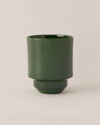 Bergs Potter Hoff Glazed 5.5 inch Pot in Emerald Green