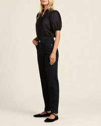 Mira Blouse in Black Cotton Voile - Bliss Boutiques