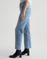 AG Jeans Rian High Rise Straight in Eclipsed
