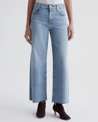 AG Jeans Saige Wide Leg Crop in Eclipsed
