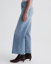AG Jeans Saige Wide Leg Crop in Eclipsed