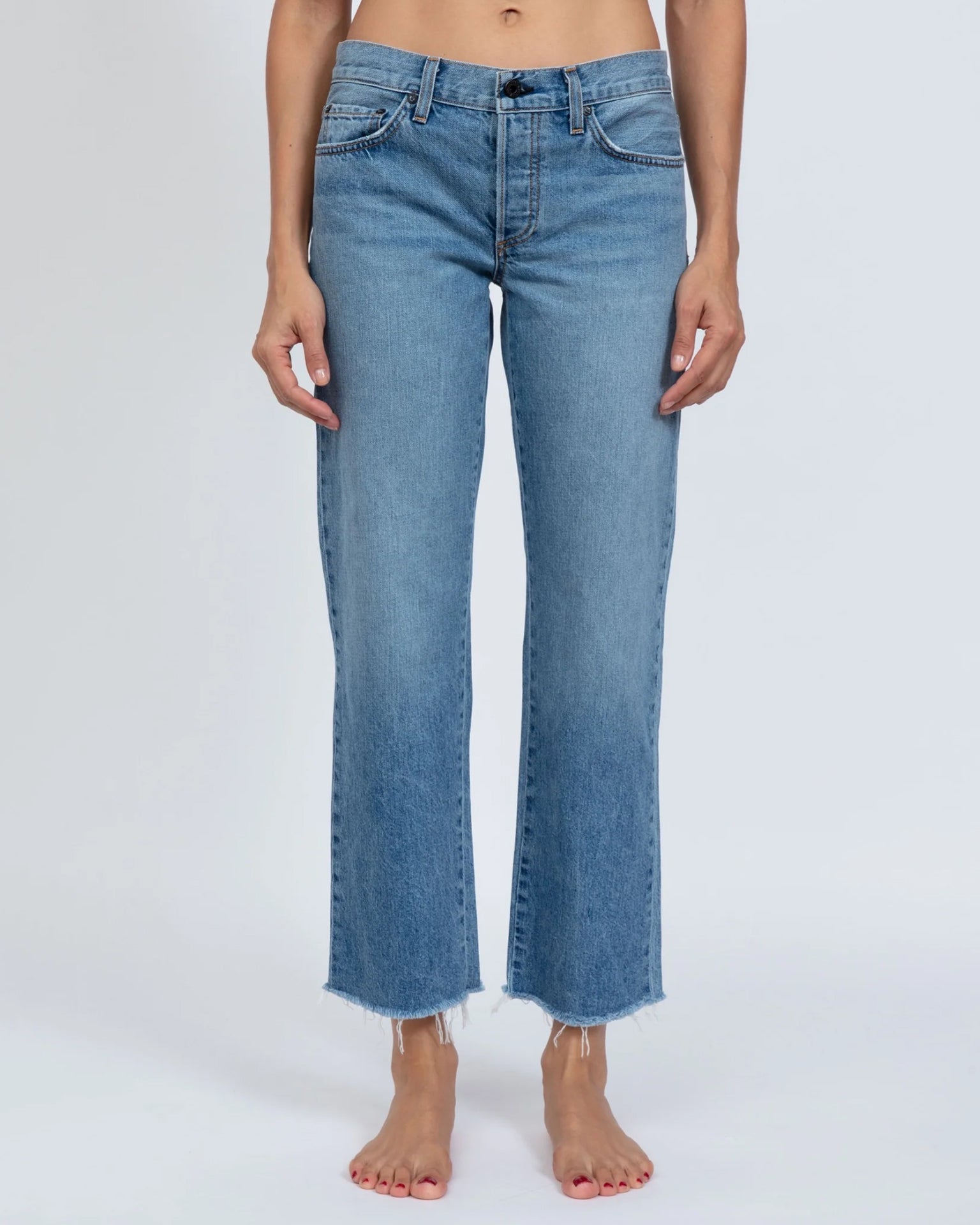 ASKK NY Low Rise Straight in Clean Berkeley