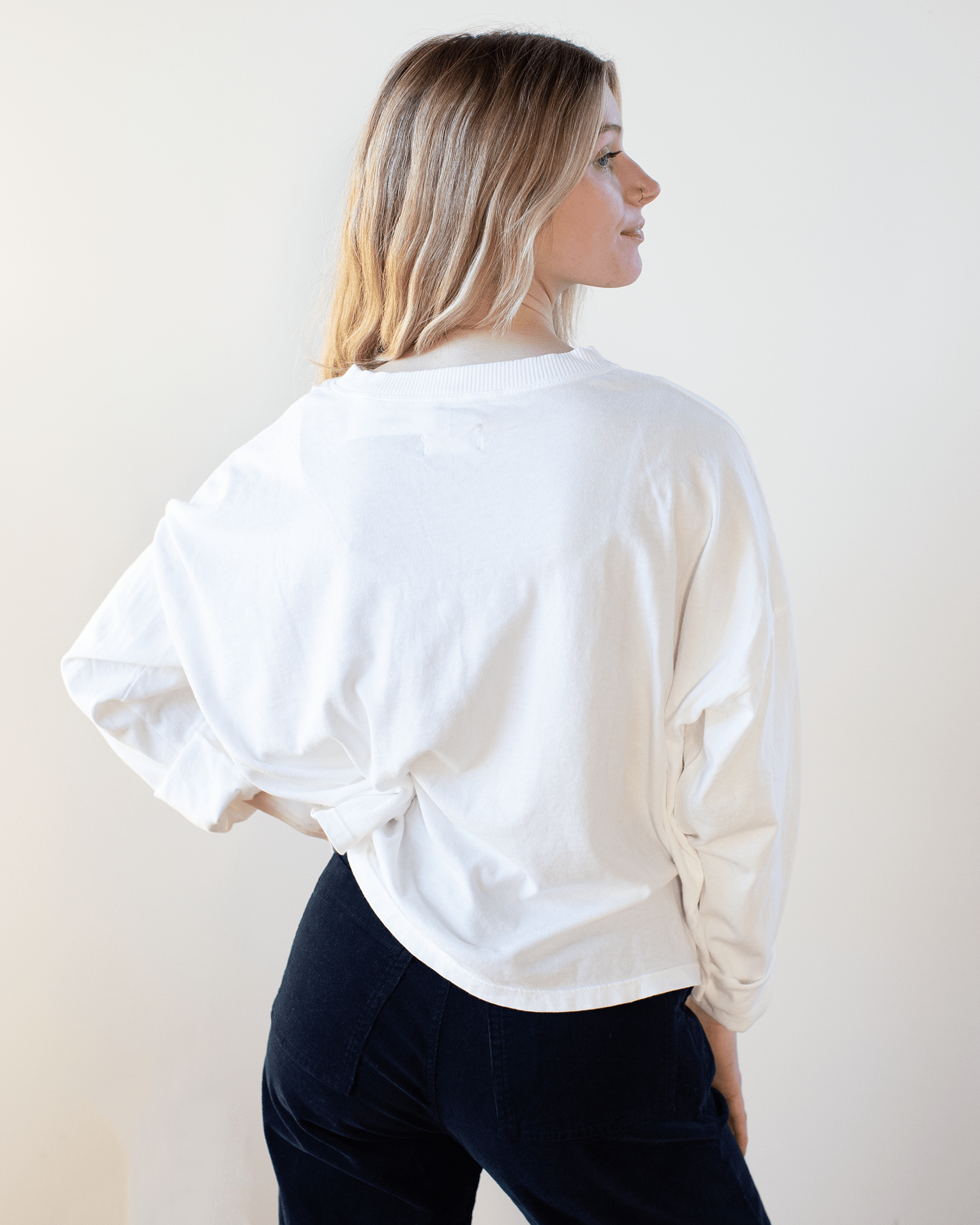 ASKK NY Oversized Henley in Ivory