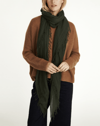 Chan Luu Cashmere & Silk Scarf in Kombu Green