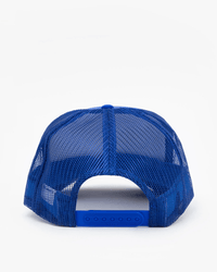 Clare V. Block Ciao Trucker Hat in Cobalt w/ Cream