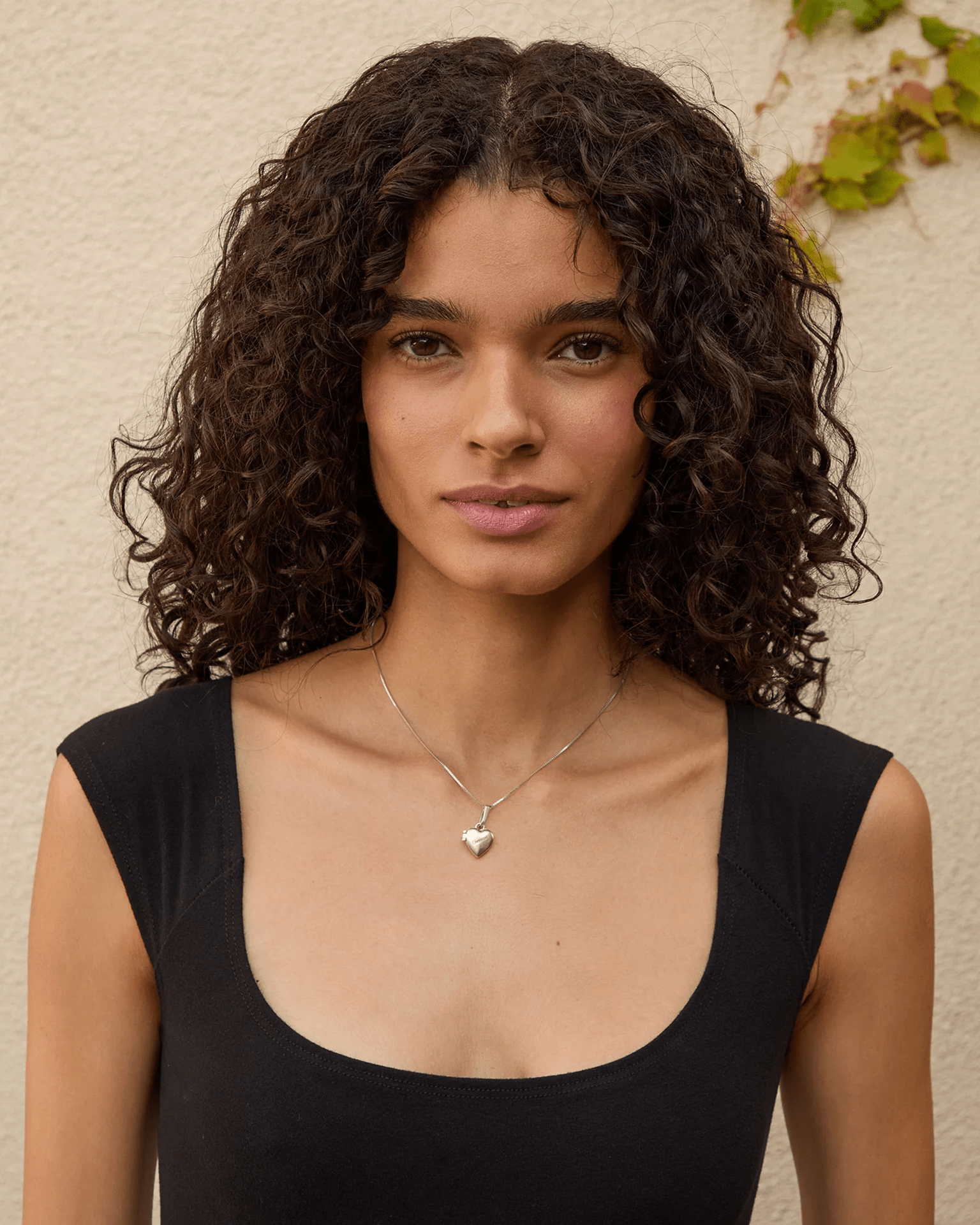 Clare V. Jewelry Sterling Silver Petit Heart Locket in Sterling Silver