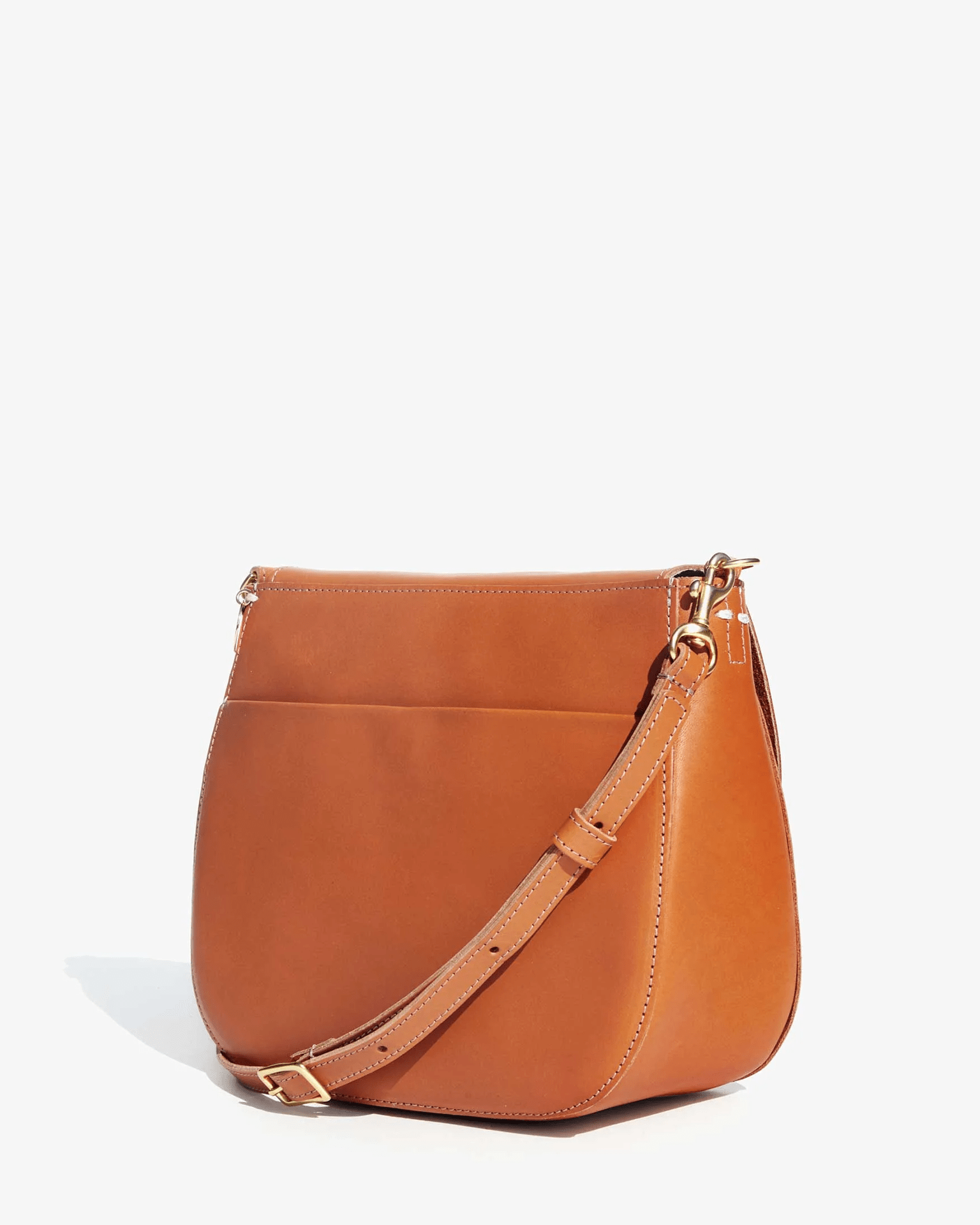 Clare V. Turnlock Louis in Cuoio Veg