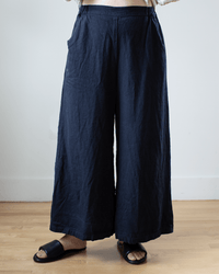 CP Shades Cropped Wendy Pant in Ink Hemp Blend