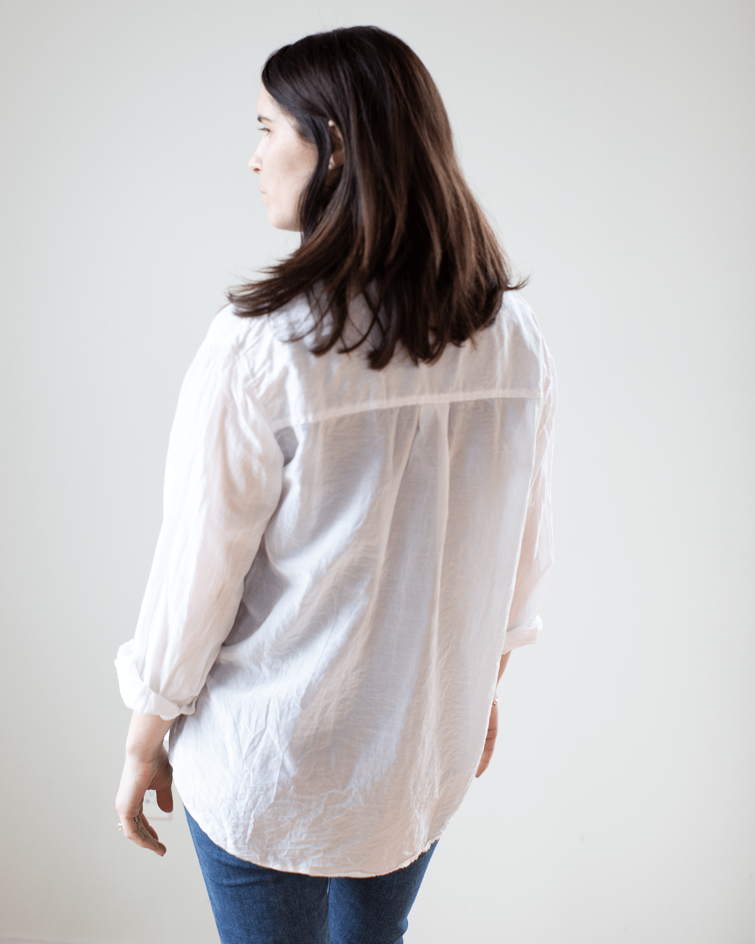 CP Shades Joss 1Pkt Button Down in White Cotton Silk