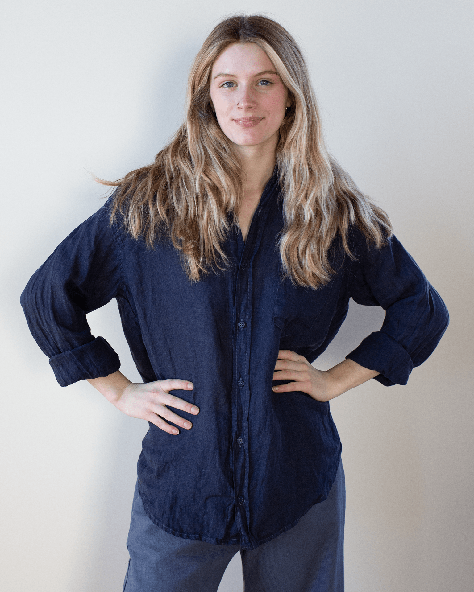 CP Shades Joss - Overdyed Chambray in Midnight