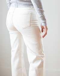 Edwin Denim Marli with Raw Hem in Parchment
