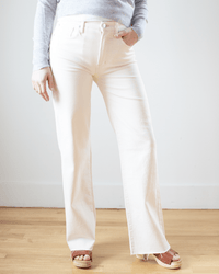 Edwin Denim Marli with Raw Hem in Parchment