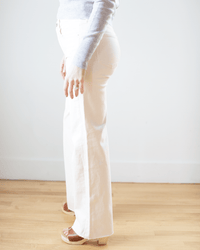 Edwin Denim Marli with Raw Hem in Parchment