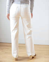 Edwin Denim Marli with Raw Hem in Parchment