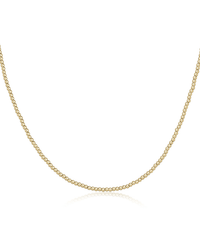 17" Choker Classic Gold 2.5mm Bead - Bliss Boutiques