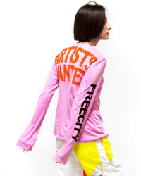 Free City AW Supervintage L/S Tee in Pink Gum