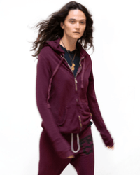 Free City Superfluff Lux Zip Hoodie in Deep Love
