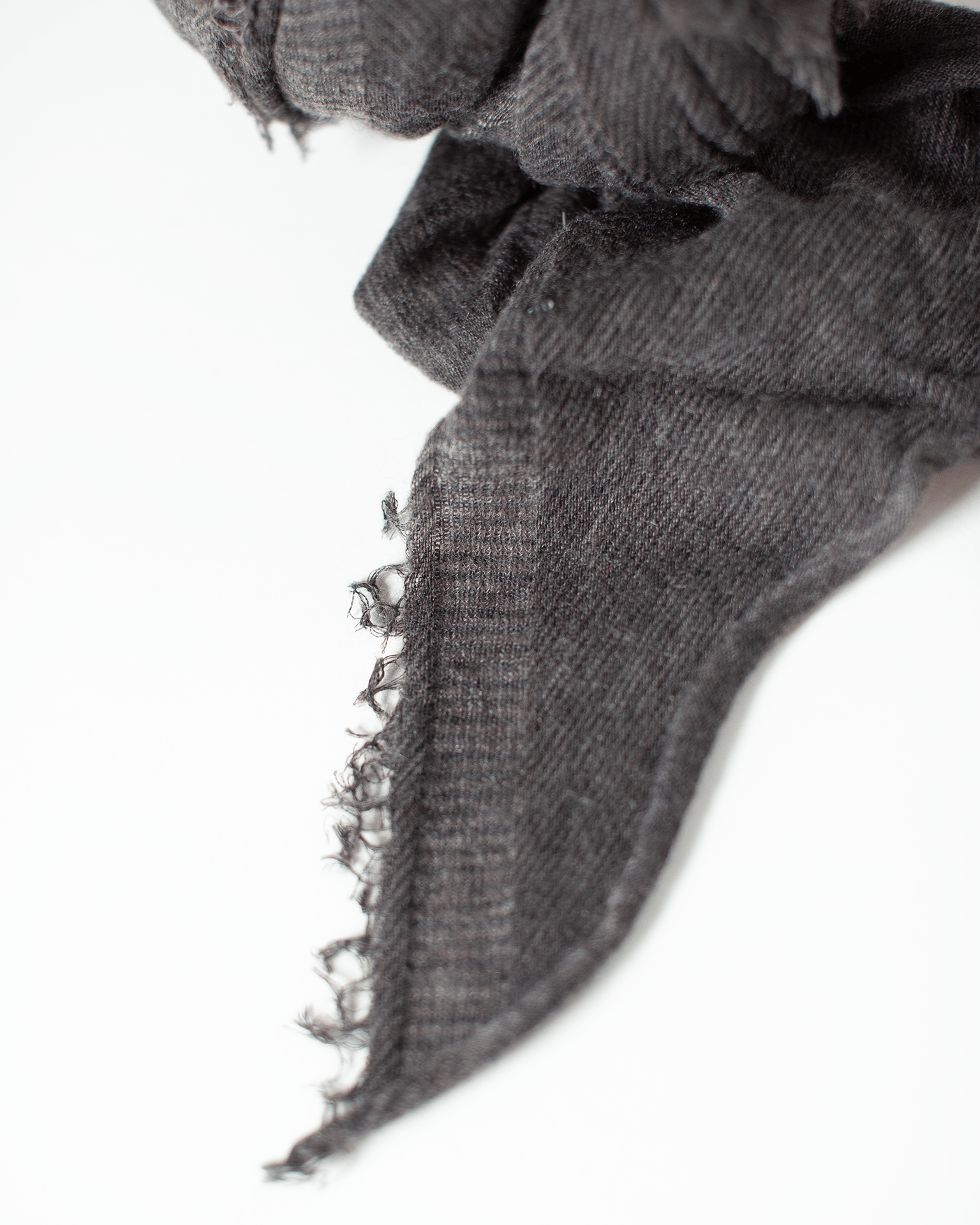Grisal Love Cashmere Scarf in Brown Top X Charcoal