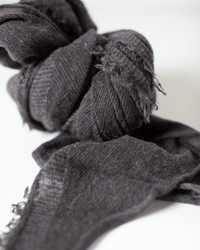 Grisal Love Cashmere Scarf in Brown Top X Charcoal