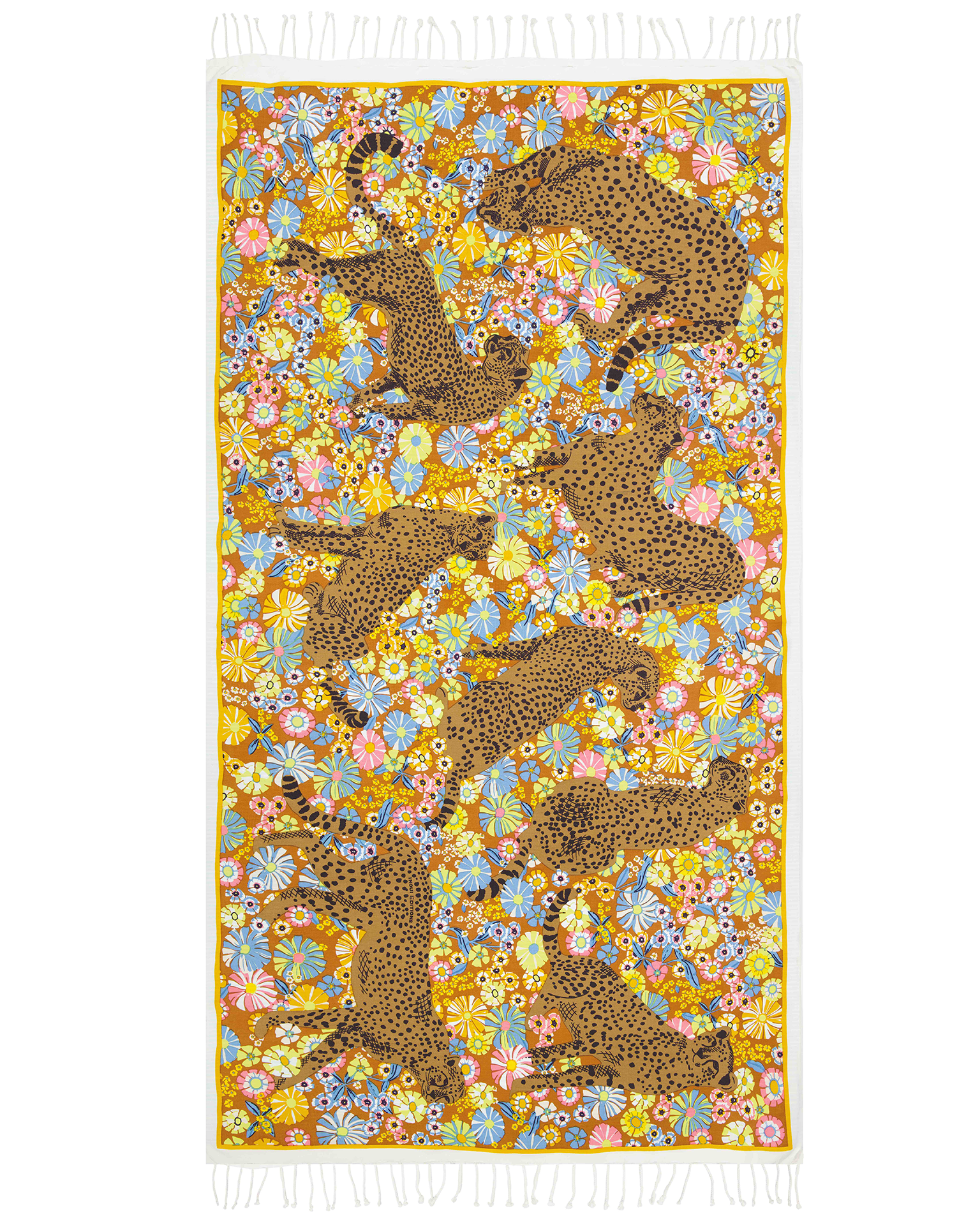 Inoui Editions Accessories Caramel Fouta 100 Pampa in Caramel