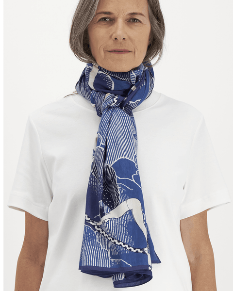 Inoui Editions Scarf 100 Yoga in Blue - Bliss Boutiques