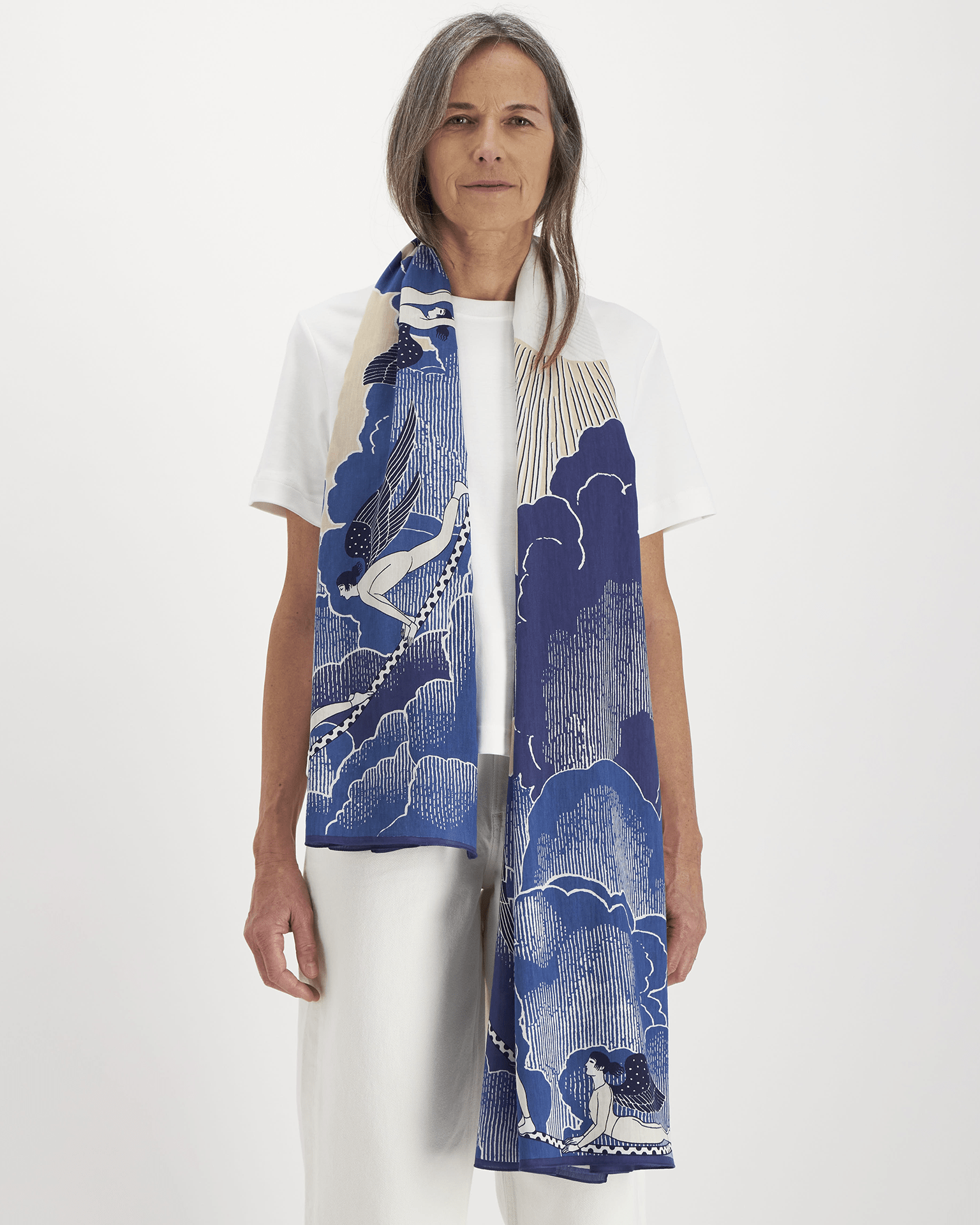 Inoui Editions Scarf 100 Yoga in Blue