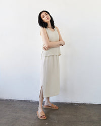 It is well LA Gauze Skirt in Natural