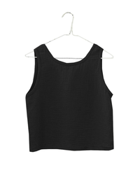 It is well LA Sleeveless Crop Top in Black