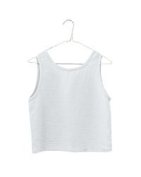 It is well LA Sleeveless Crop Top in Salt